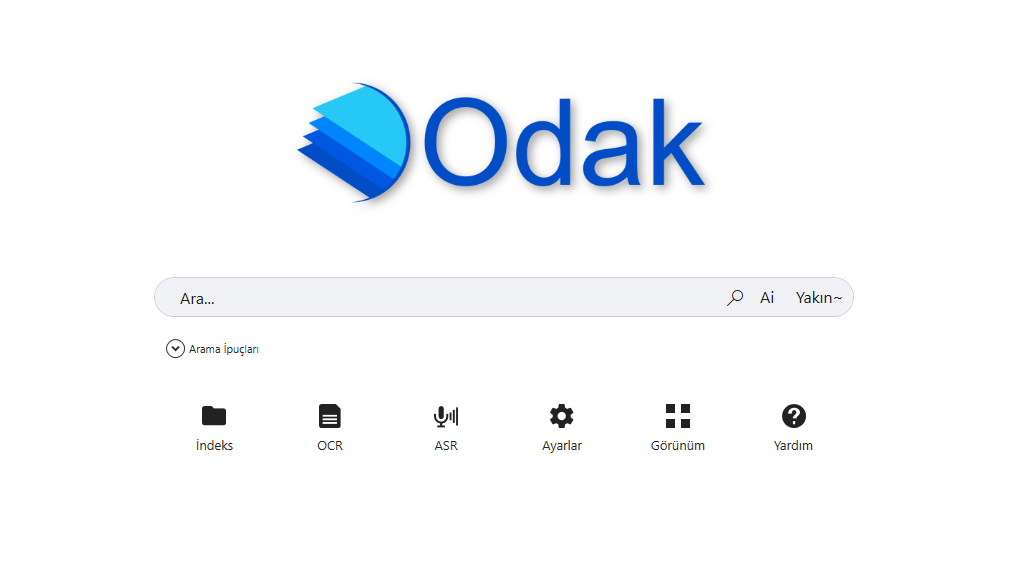 Odak arama ekranı